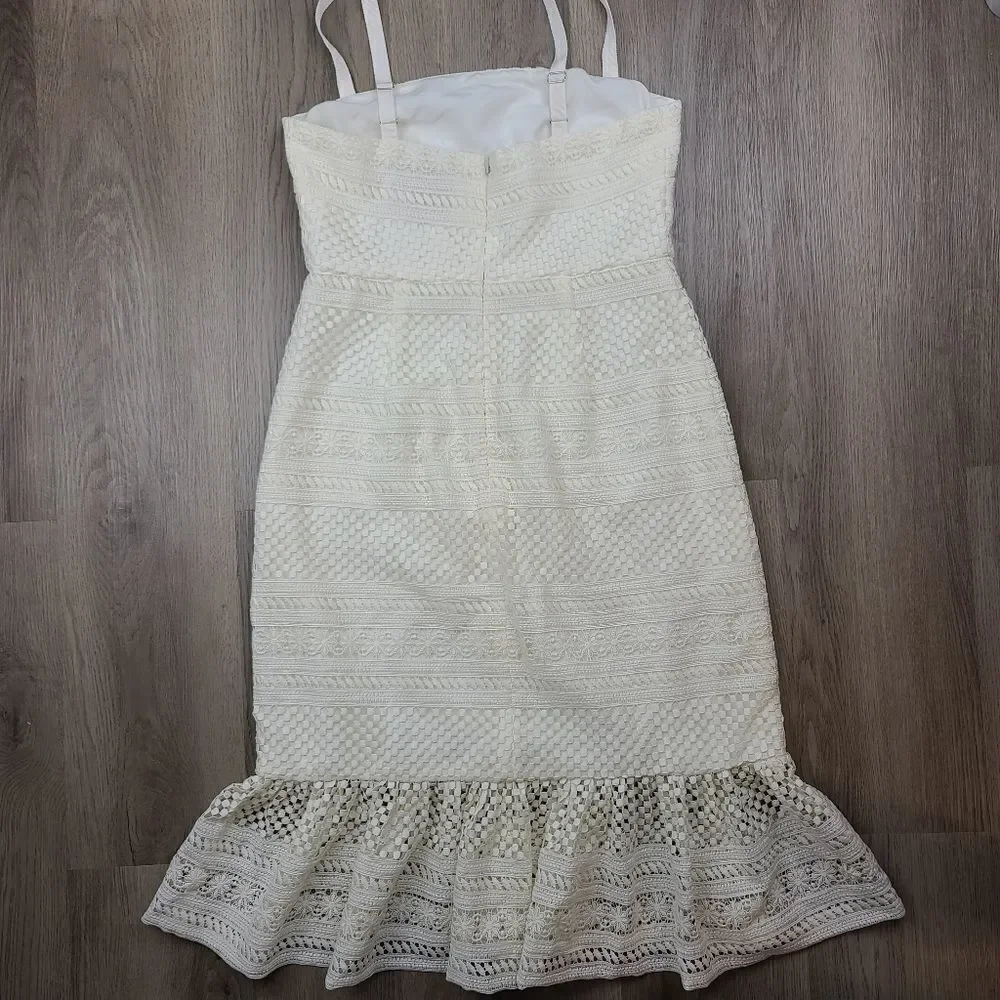 J. Crew Geometric Lace Midi Dress size 6